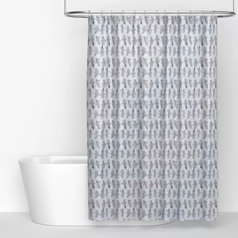 Halloween nwt Ghost Iridescent PEVA Shower Curtain White Hyde and EEK! Boutique